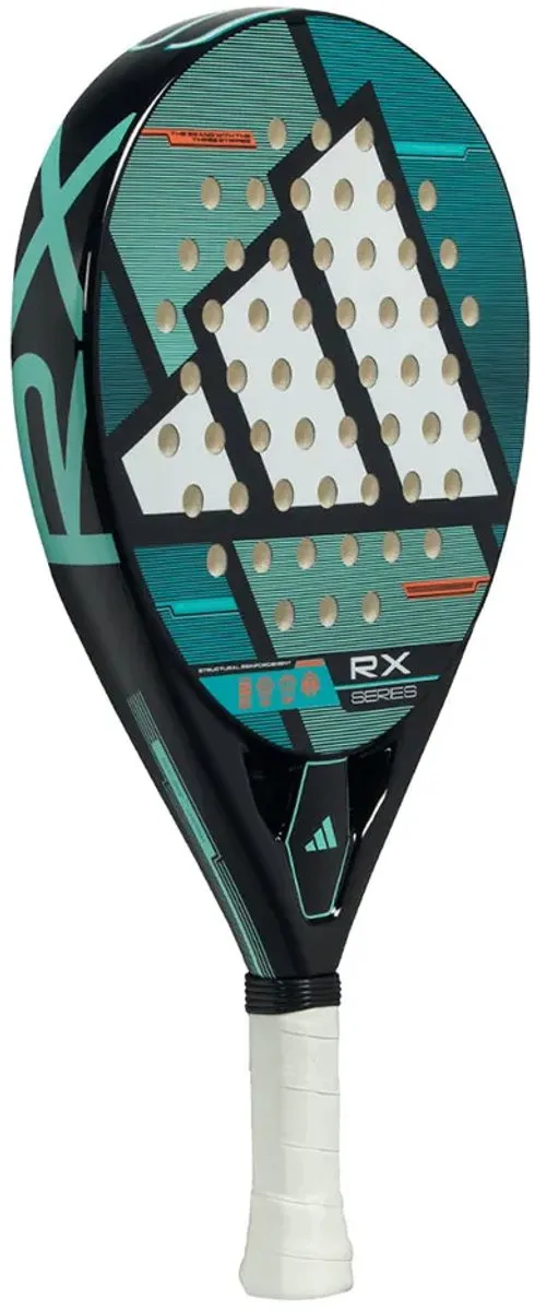 Adidas Rx Series 2026 Padelracket Heren - Zwart/Wit/Turkoois