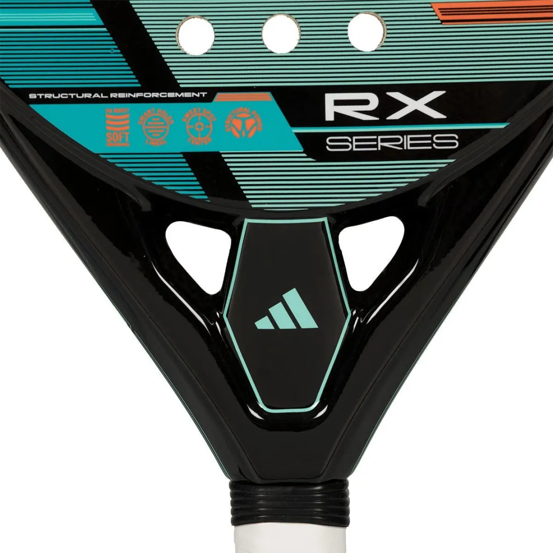 Adidas Rx Series 2026 Padelracket Heren - Zwart/Wit/Turkoois