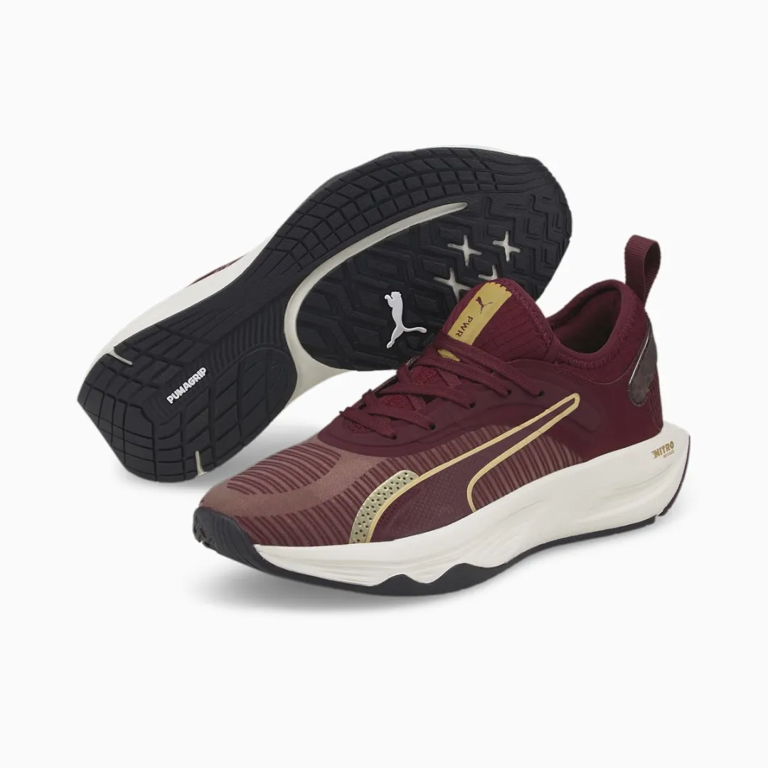 PUMA 377040_02 Crosstrainingschoen - 37.5 - Aubergine/Puma Team Gold