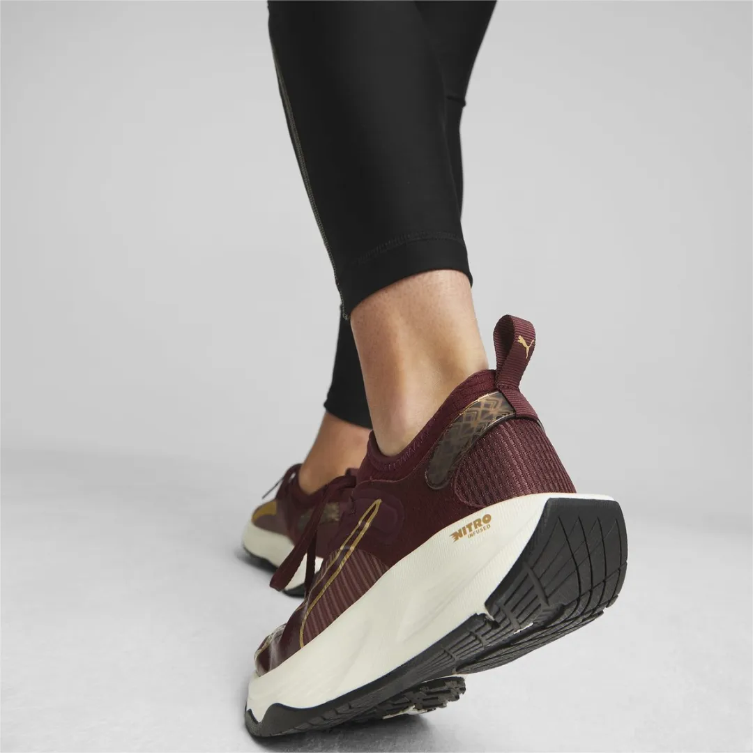 PUMA 377040_02 Crosstrainingschoen - 37.5 - Aubergine/Puma Team Gold