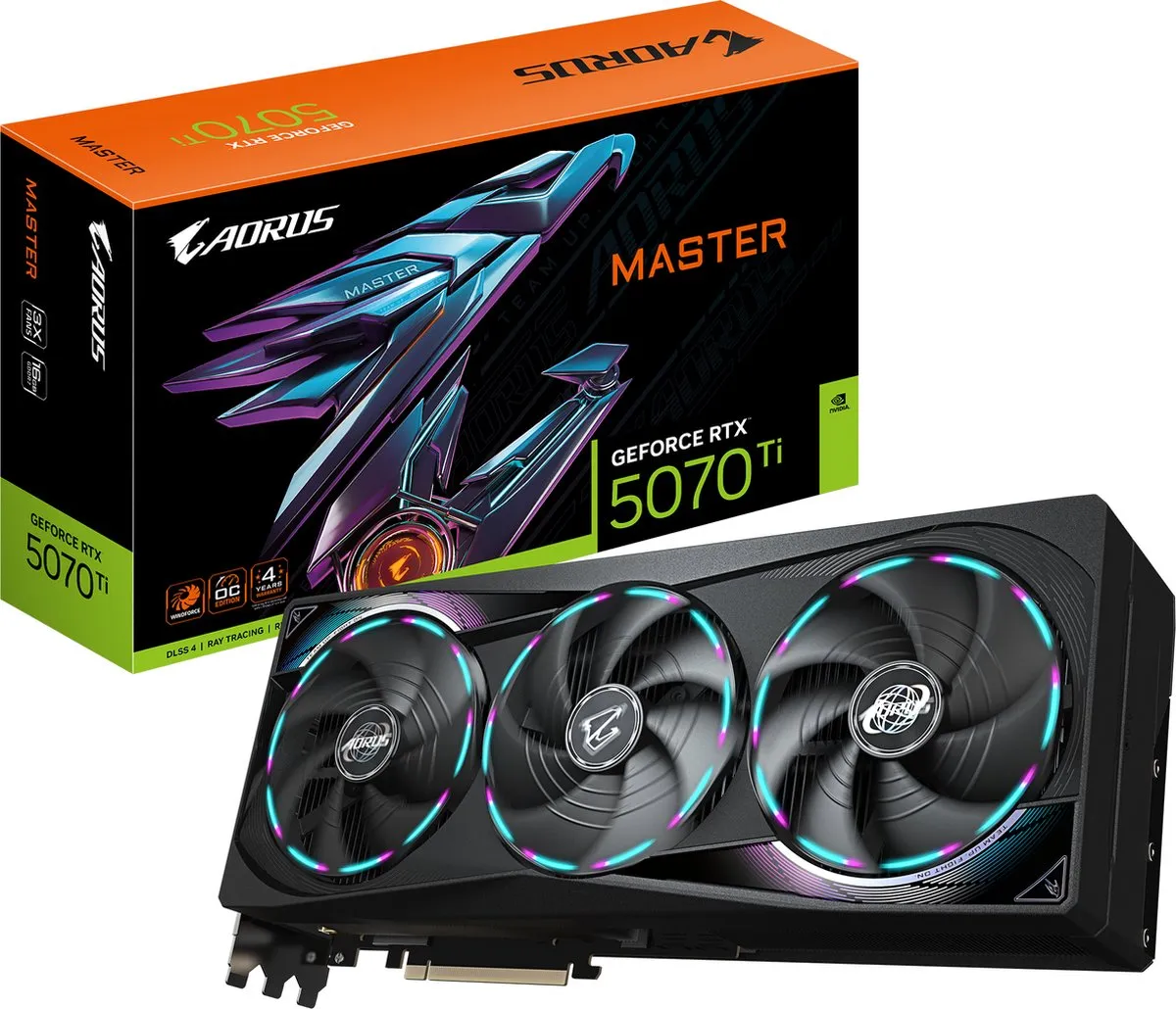 Gigabyte GeForce RTX 5070 Ti AORUS Master GV-N507TAORUS M-16GD