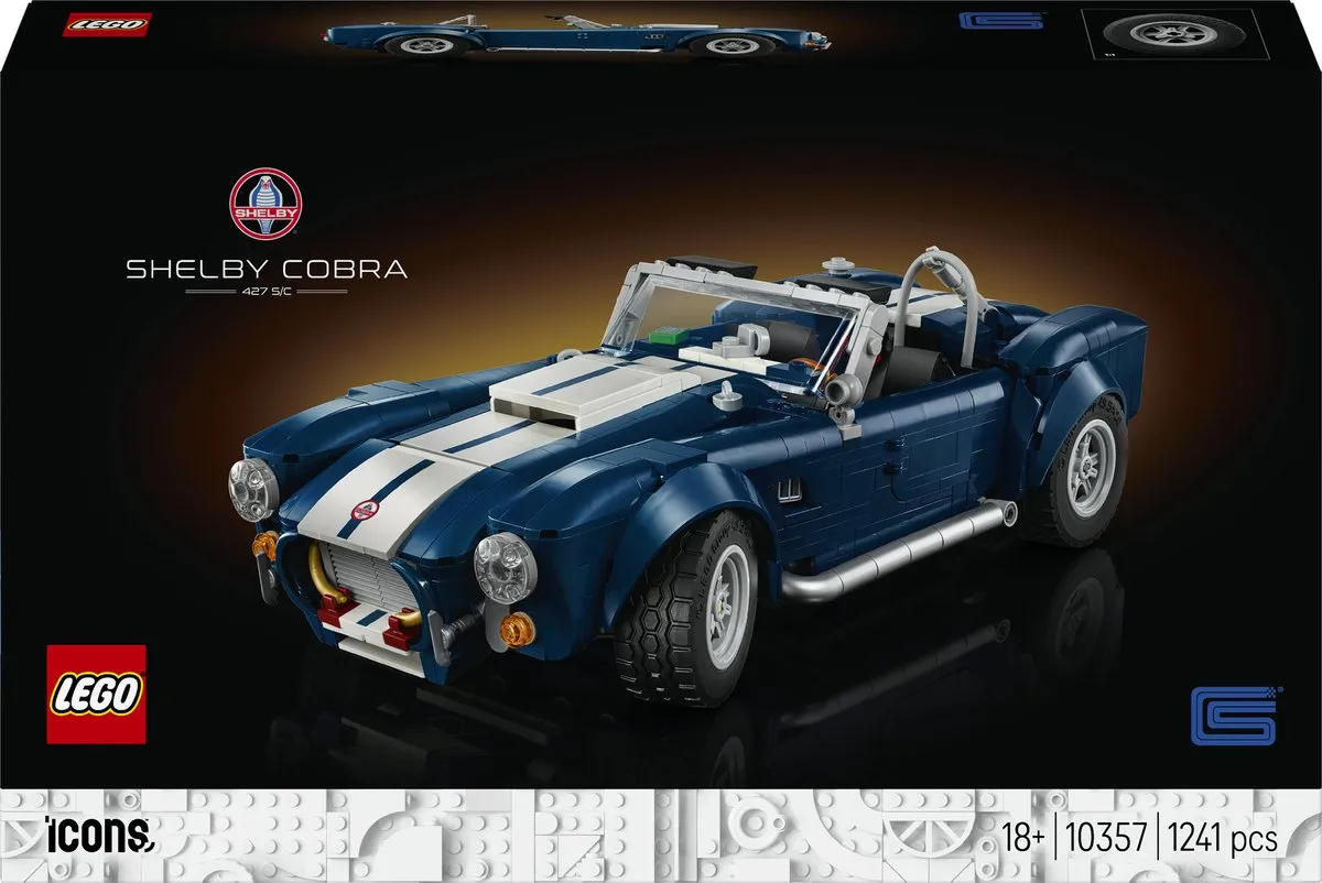 LEGO Icons 10357 Shelby Cobra 427 S/C - 1241 Stukken