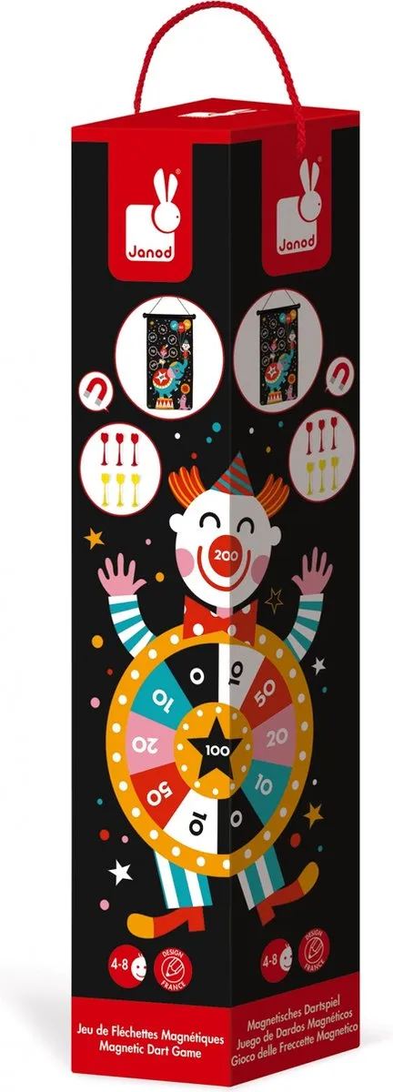 Janod Circus Dartspel 2074 - Magnetisch - 16.25cm