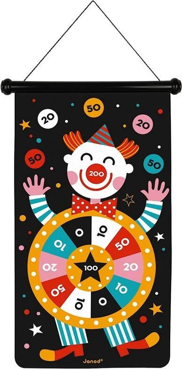 Janod Circus Dartspel 2074 - Magnetisch - 16.25cm