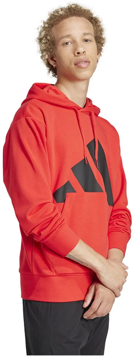 adidas Essentials Big Logo French Terry Hoodie - Heren Rood S