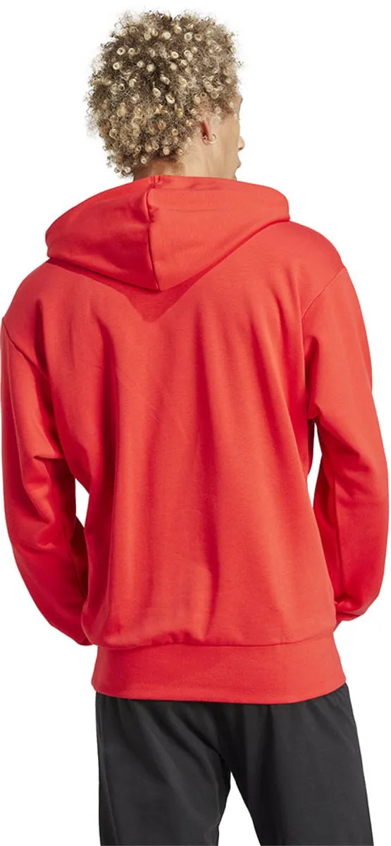 adidas Essentials Big Logo French Terry Hoodie - Heren Rood S