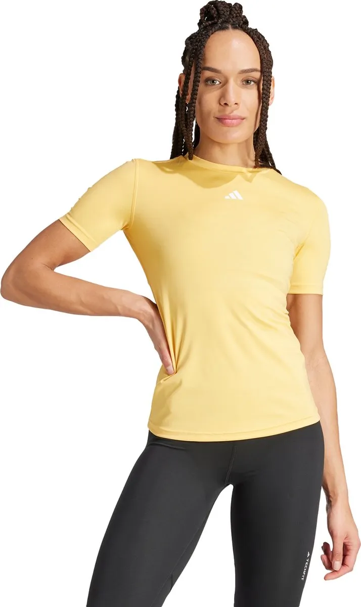 adidas Performance Techfit Training T-shirt IT6727 - Geel - L