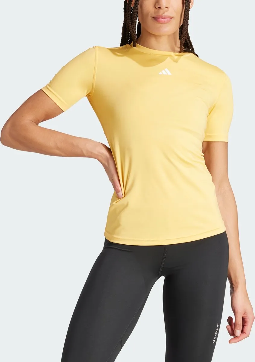 adidas Performance Techfit Training T-shirt IT6727 - Geel - L