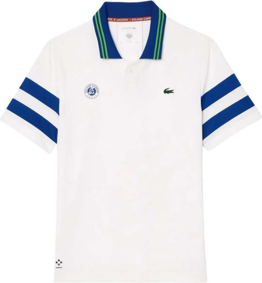 Lacoste HP Roland Garros Sport Polo DaniiL Medvedev M - Wit