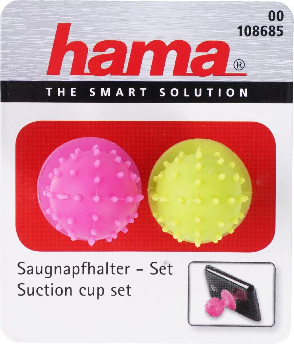 Hama Zuignaphouders - 2 Stuks - Groen/Rozeroze