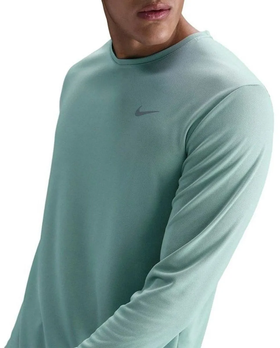 Nike Dri-FIT UV Miler Longsleeve Shirt Heren XXL - Zwart