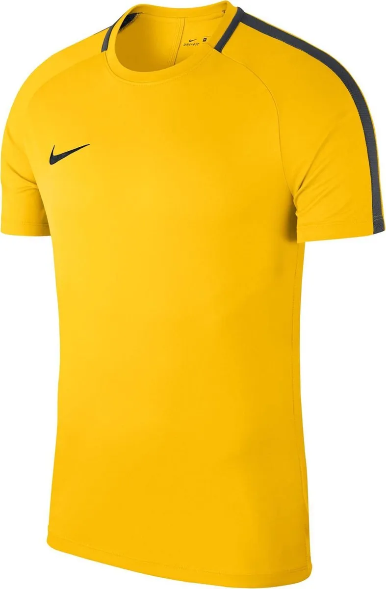 Nike Sportshirt Kids Geel/Zwart - Maat 128