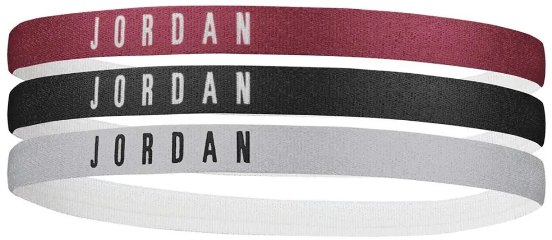 Nike Jordan Headbands - 3 Stuks - Rood/Zwart/Grijs
