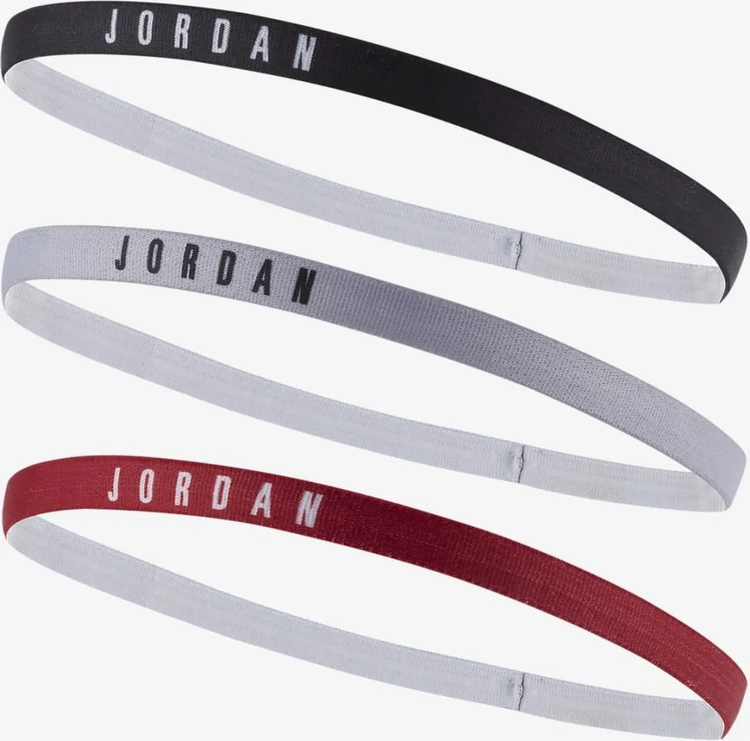 Nike Jordan Headbands - 3 Stuks - Rood/Zwart/Grijs