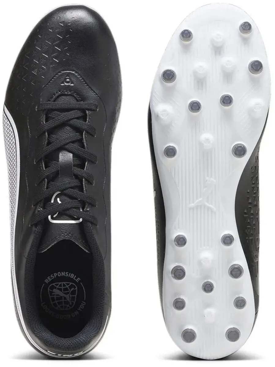PUMA King Match Mg Voetbalschoenen 40 - Zwart