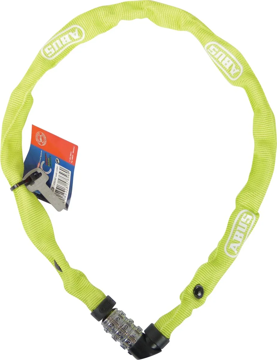 ABUS 1200 Web Kettingslot 60cm - Lichtgroen
