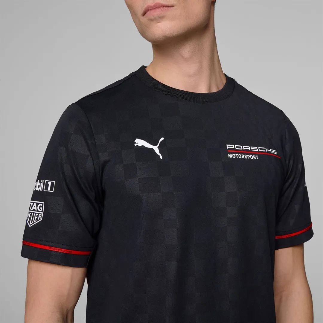 PUMA Porsche Teamline T-shirt 2025 Motorsport - L Zwart