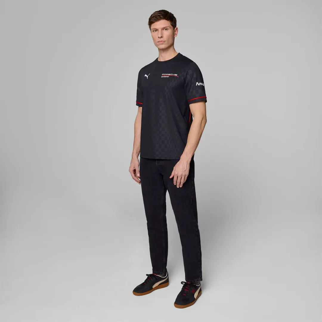 PUMA Porsche Teamline T-shirt 2025 Motorsport - L Zwart