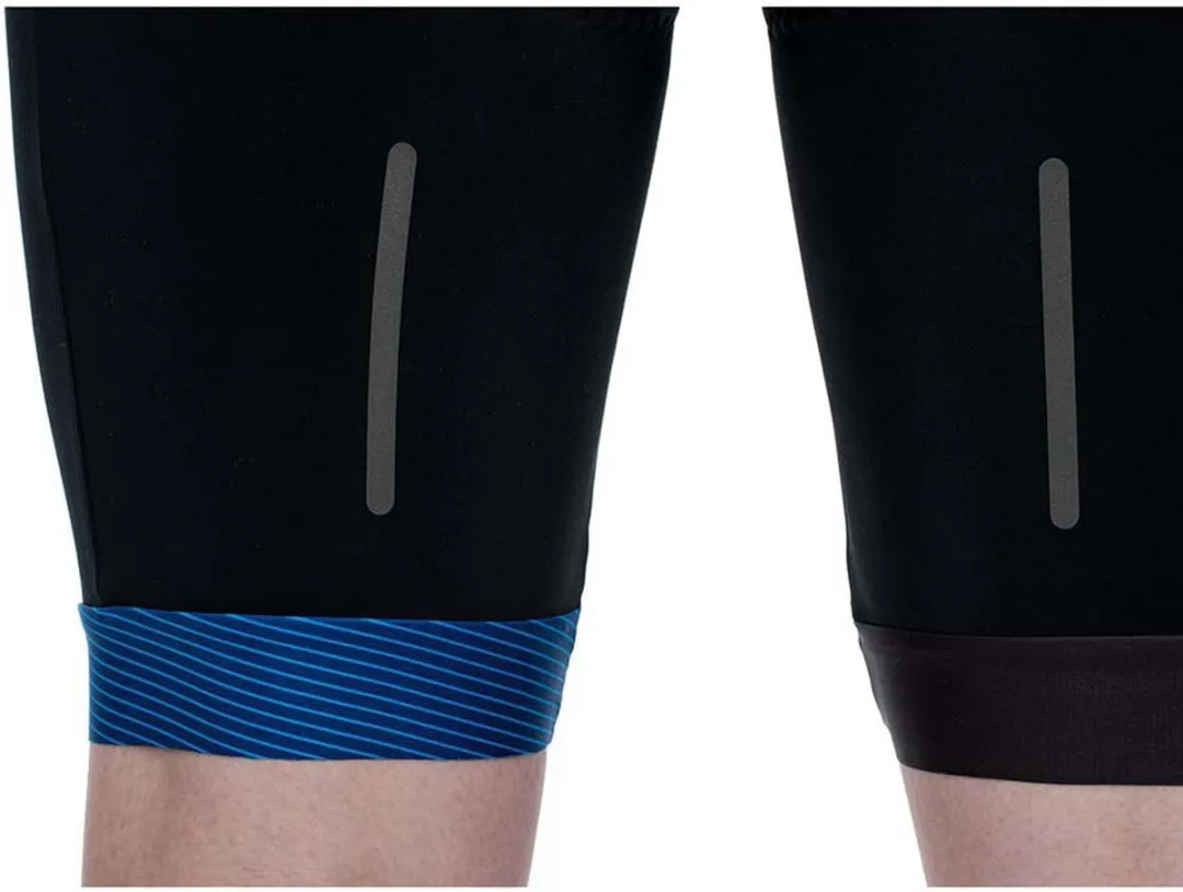 Cube Teamline Bib Shorts M - Zwart/Blauw