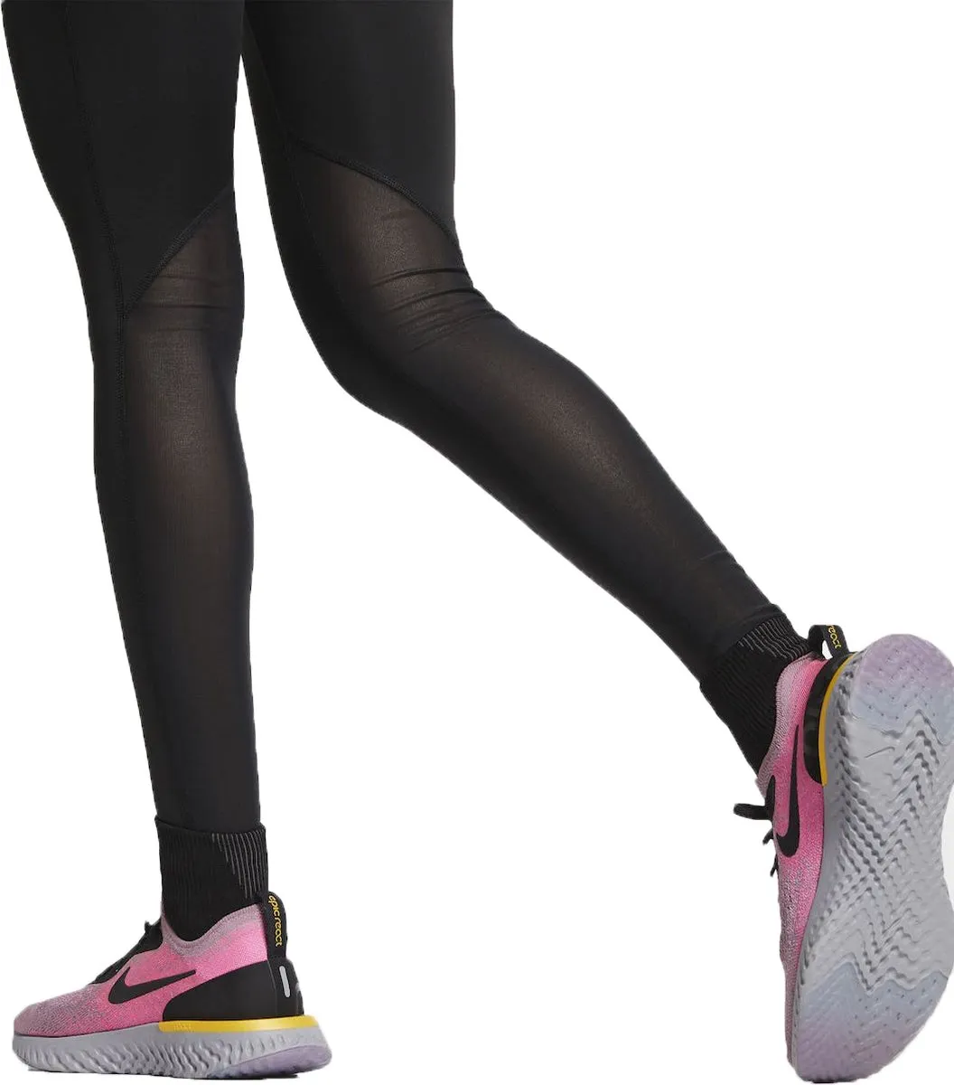Nike NK Fast Tight Dames Sportlegging AT3103-010 - XS - Zwart/Reflecterend Zilver