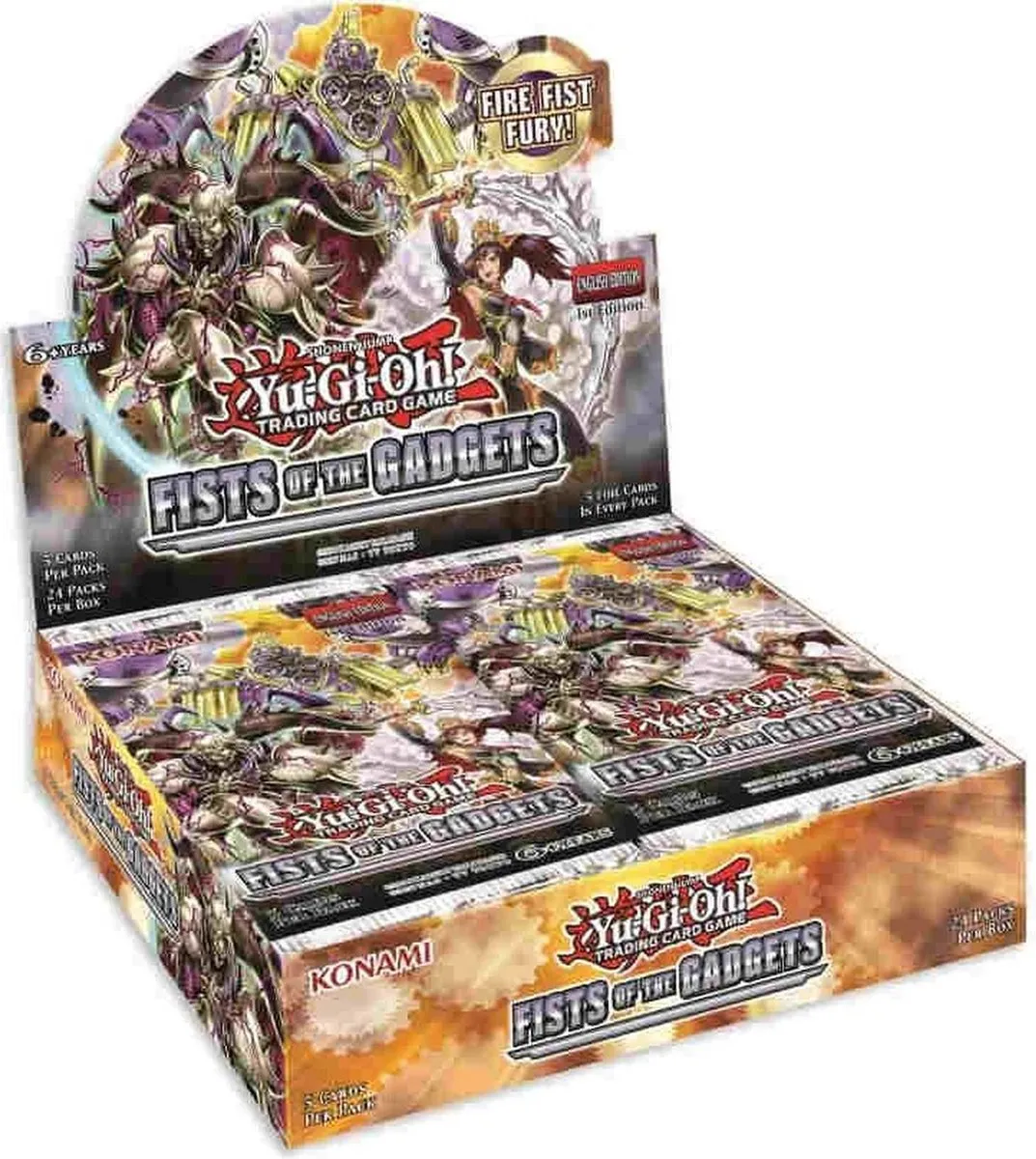 Konami Yu-Gi-Oh! Fists of the Gadgets Booster Display