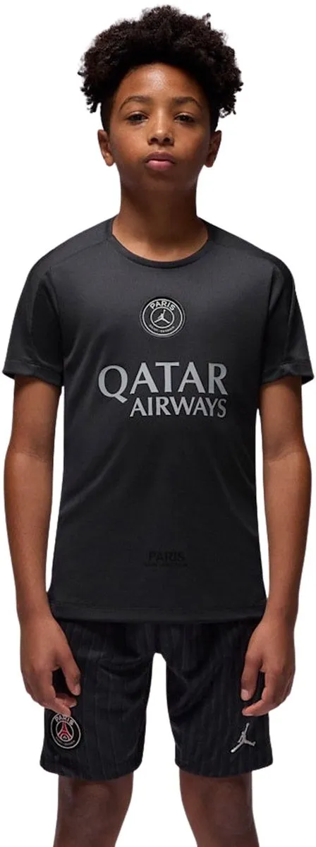 Nike Paris Saint-Germain Strike SS Shirt Junior 158 - Donkergrijs/Lichtgrijs