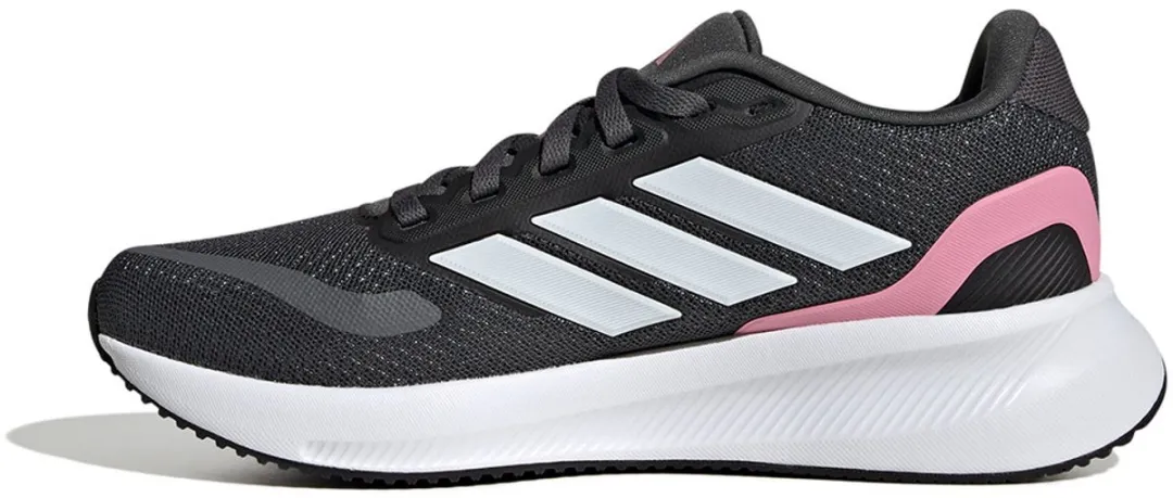 adidas Runfalcon 5 Hardloopschoenen - Meisje 39 1/3 - Grijs/Wit/Rosa - afbeelding 6 van 6