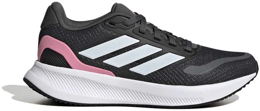 adidas Runfalcon 5 Hardloopschoenen - Meisje 39 1/3 - Grijs/Wit/Rosa