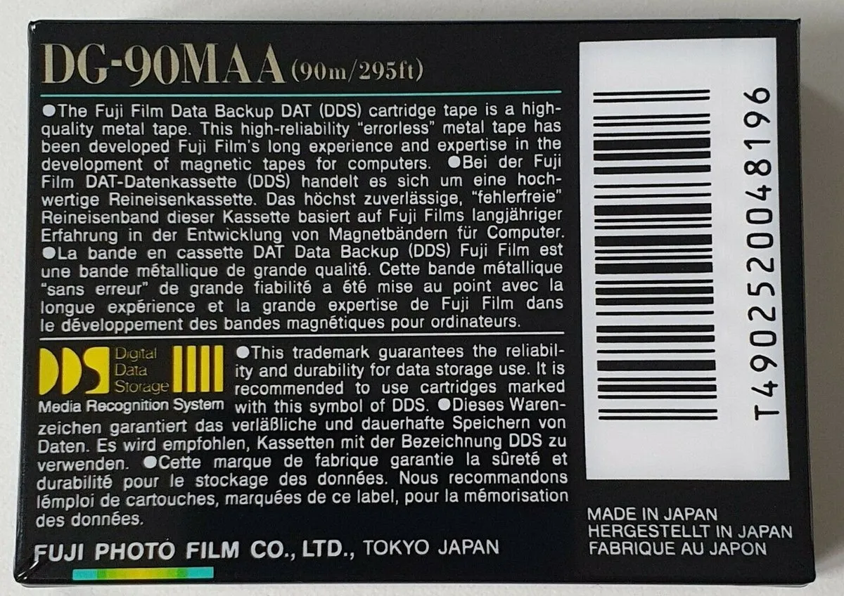 Fujifilm DG-90MAA DDS Data Cartridge 90m