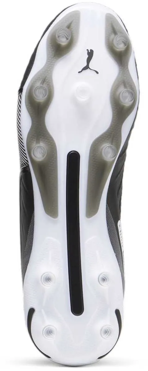 PUMA Low King Ultimate FG/AG Voetbalschoenen - 45 - Zwart/Wit/Grijs