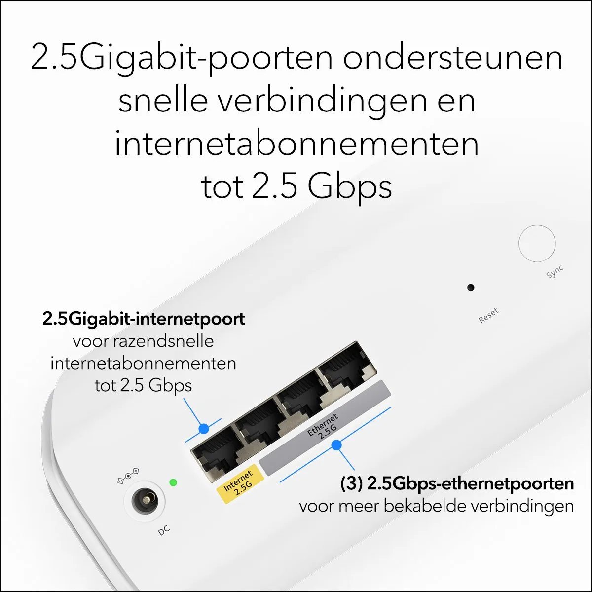 Netgear Orbi RBE773 Mesh WiFi 7 Tri-Band 11000 Mbps - 3 Pack - afbeelding 6 van 6