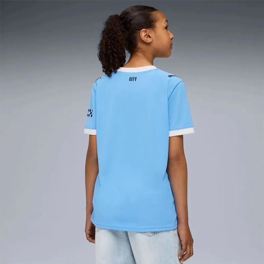 PUMA Manchester City FC 25/26 Thuis T-shirt Junior - 13-14 jaar - Blauw