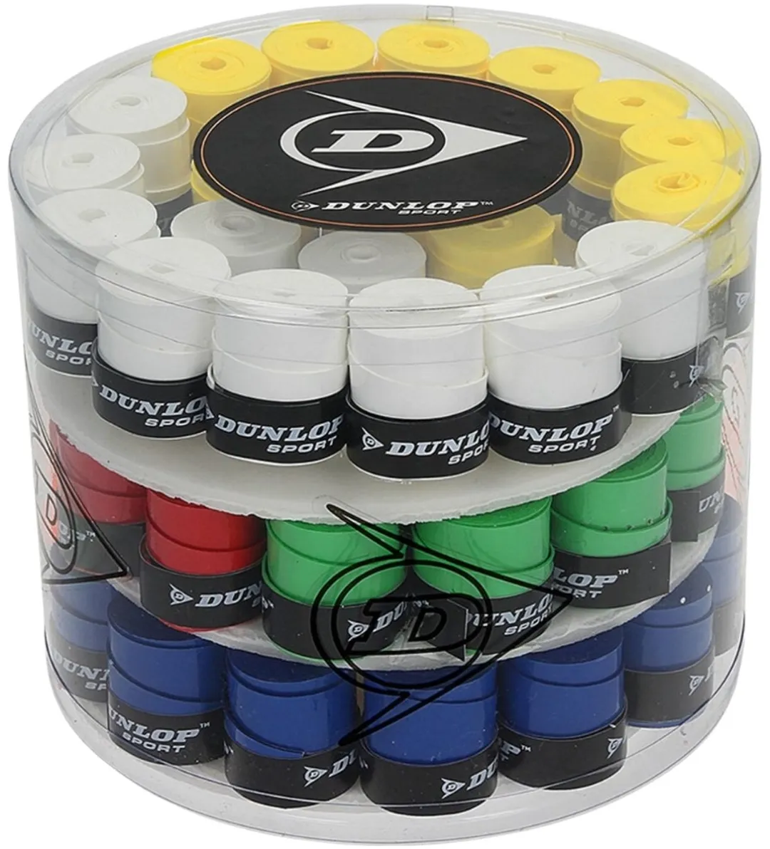 Dunlop Overgrips Tour Dry Mixkleur - 60 Stuks