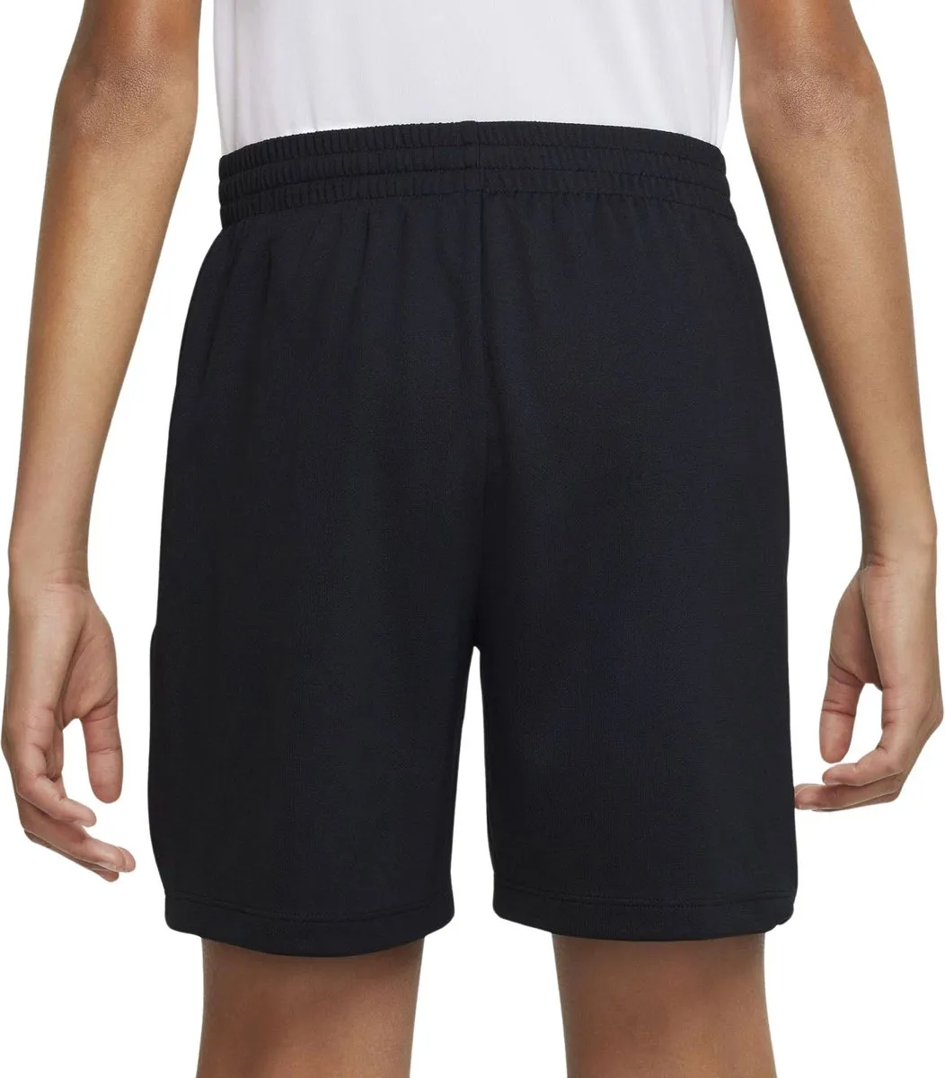 Nike Dri-FIT Multi+ Sportbroek Jongens Short M - Zwart/Wit