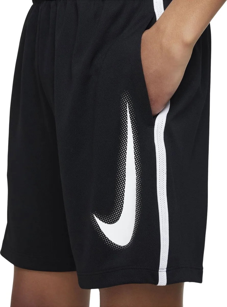 Nike Dri-FIT Multi+ Sportbroek Jongens Short M - Zwart/Wit