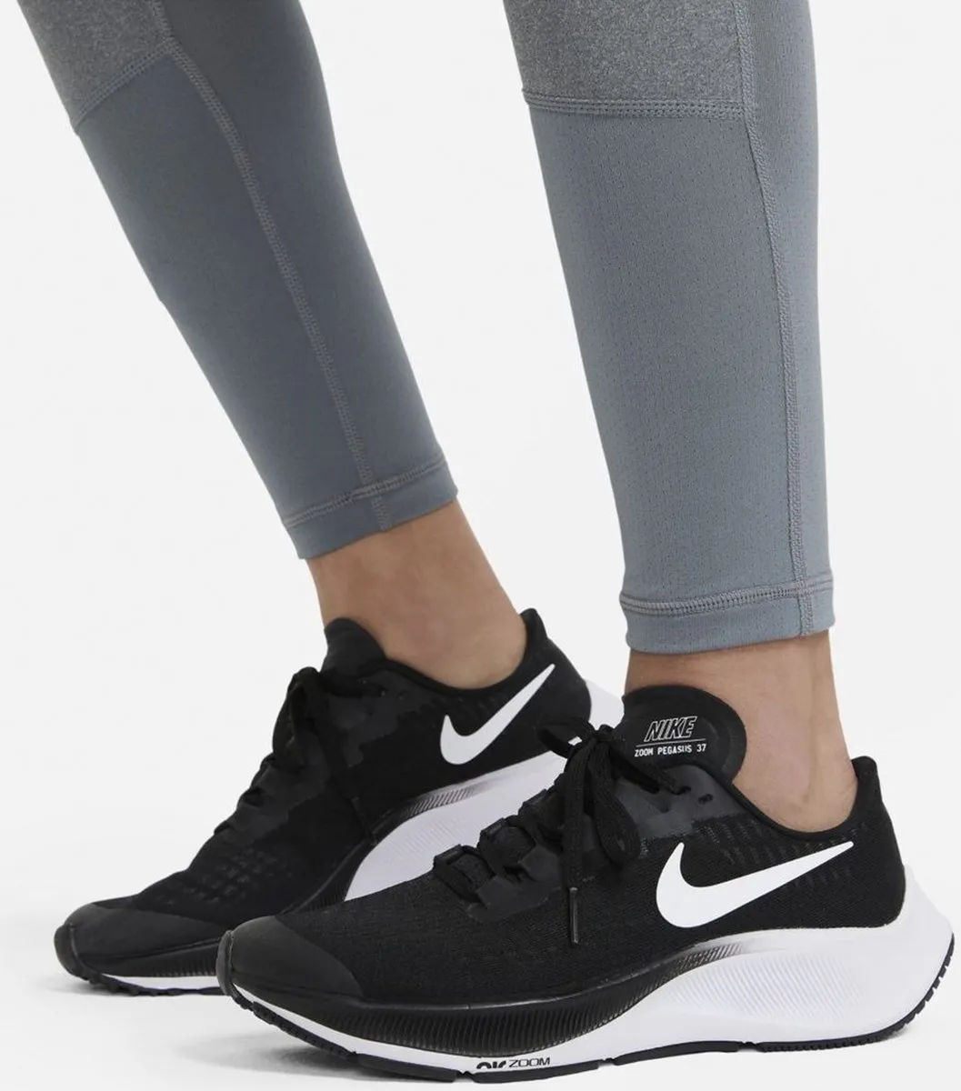 Nike Pro Sportlegging Meisjes DA1028-091 - Maat 164 - Grijs/Zwart/Wit