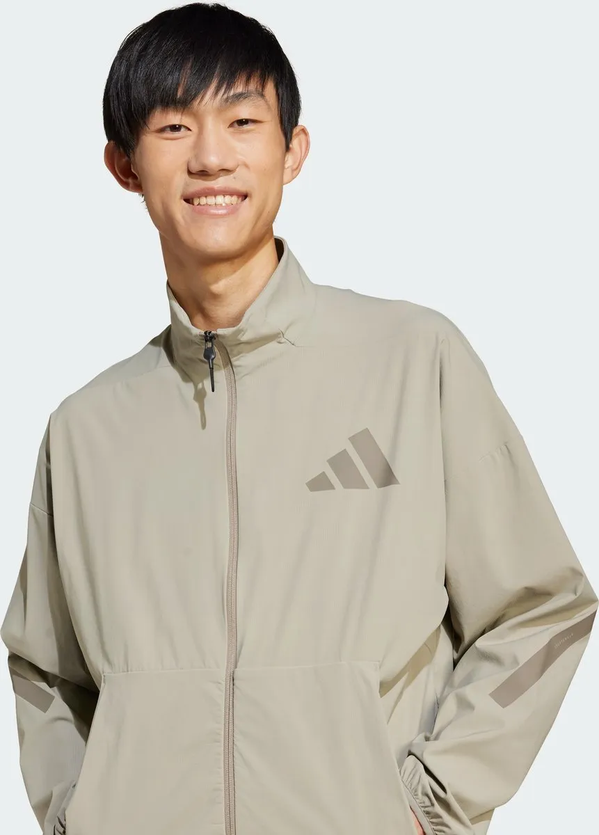 adidas Z.N.E. Woven Sportjack Heren - Beige XXL