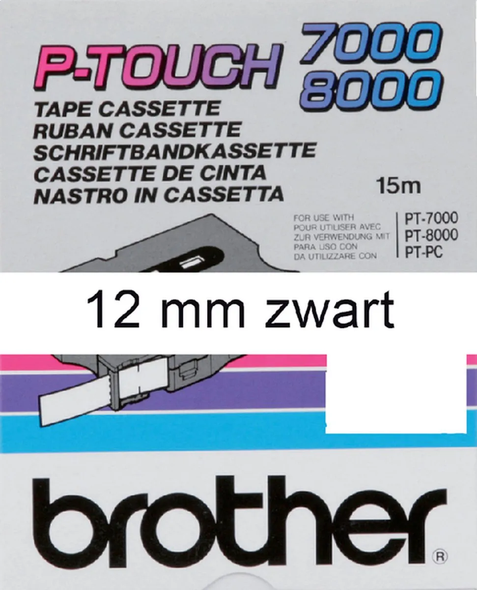 Brother TX-231 Transferpapier 12mm - Wit