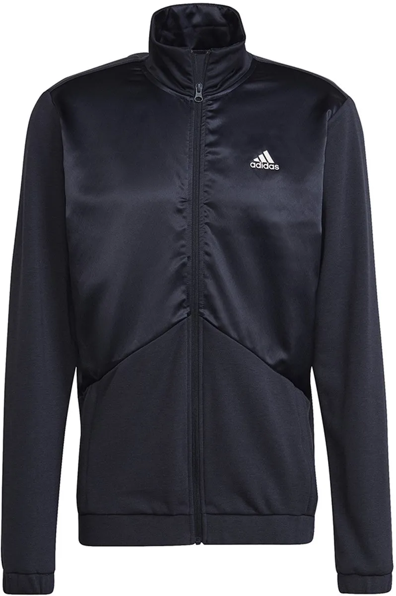 adidas Trainingspak Heren Satin French Terry - Zwart S