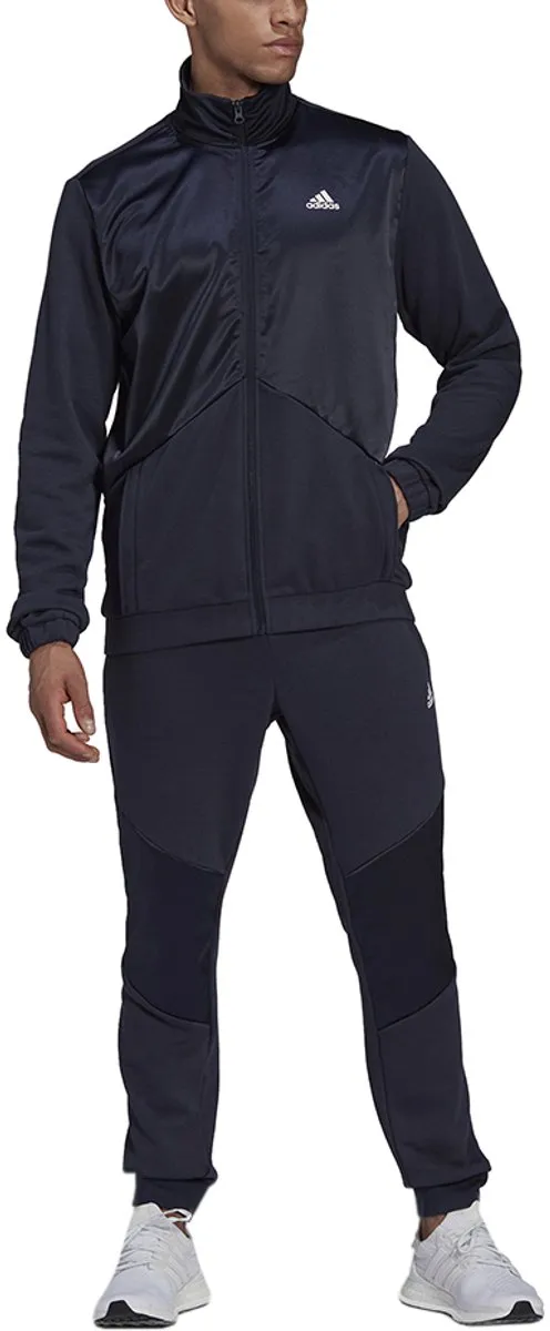 adidas Trainingspak Heren Satin French Terry - Zwart S