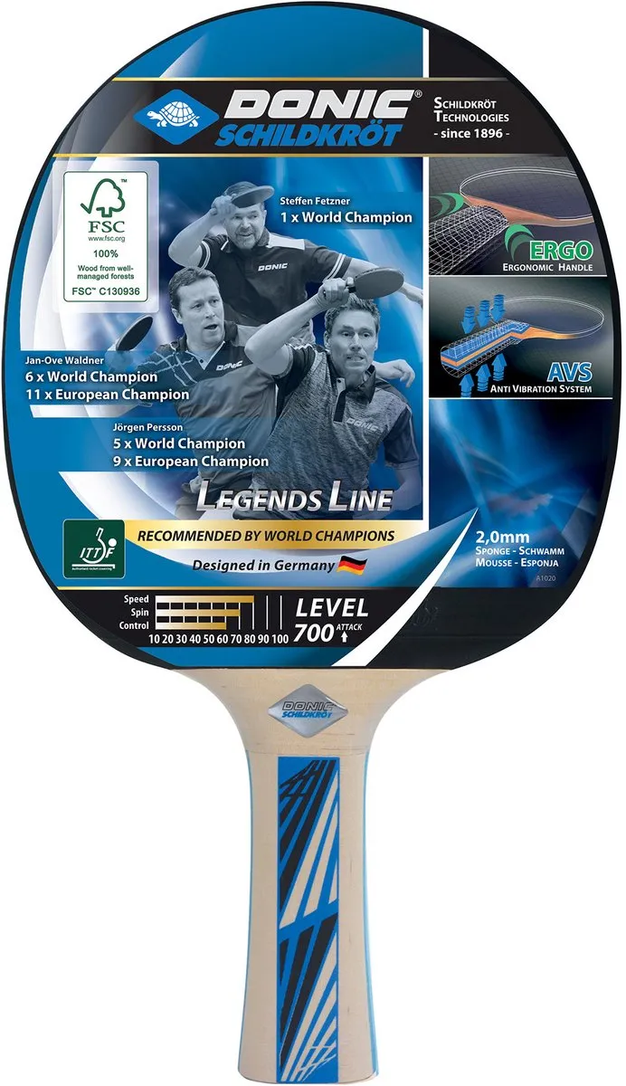 Schildkröt Donic Legends 700 Tafeltennisbat