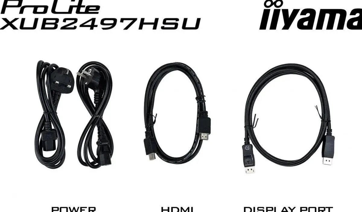 iiyama ProLite XUB2497HSU-B2 24 inch Monitor - Full HD IPS