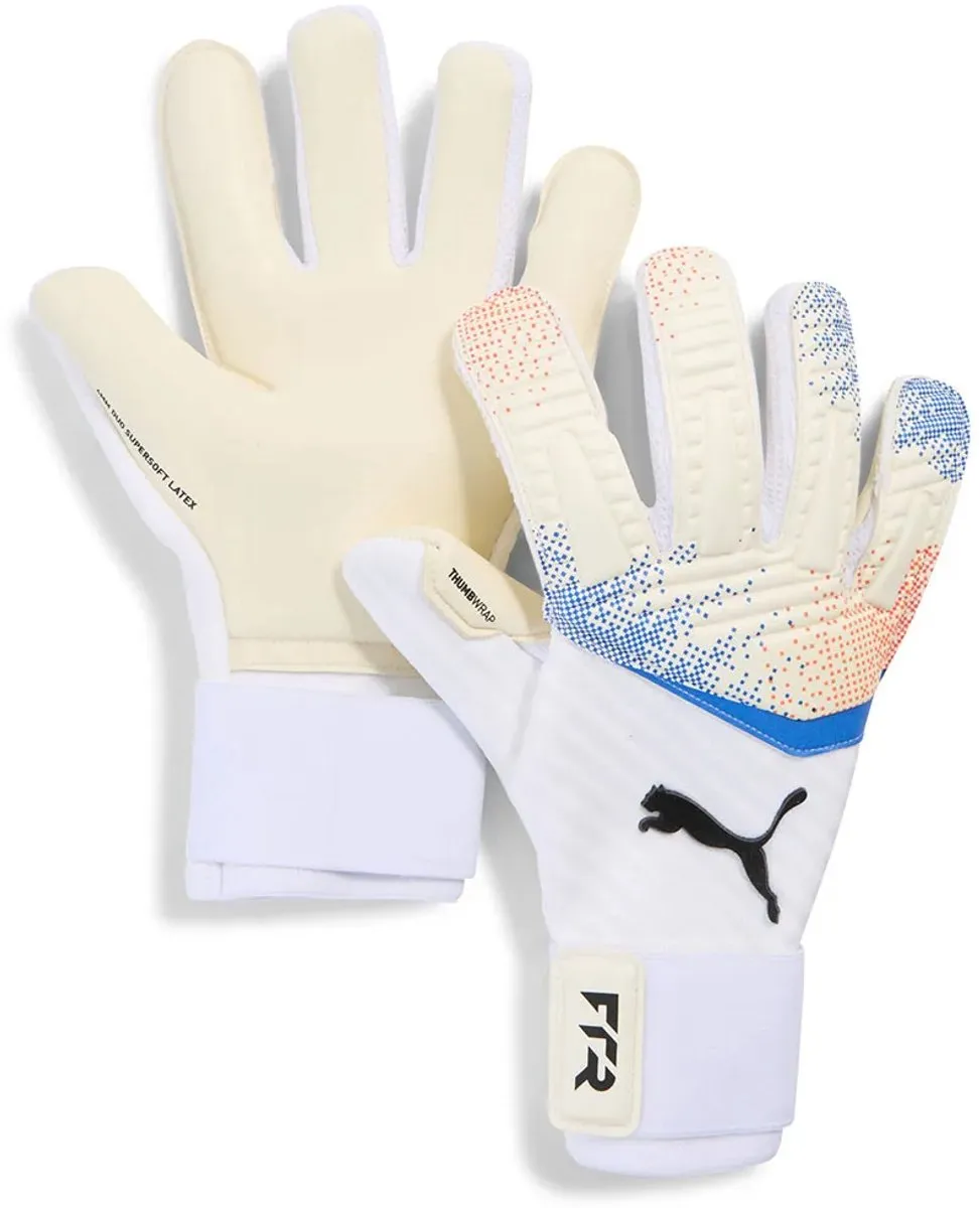 PUMA Future Pro Hybrid Keepershandschoenen - Maat 8.5 - Blauw/Zwart/Fluo Rood - afbeelding 6 van 6