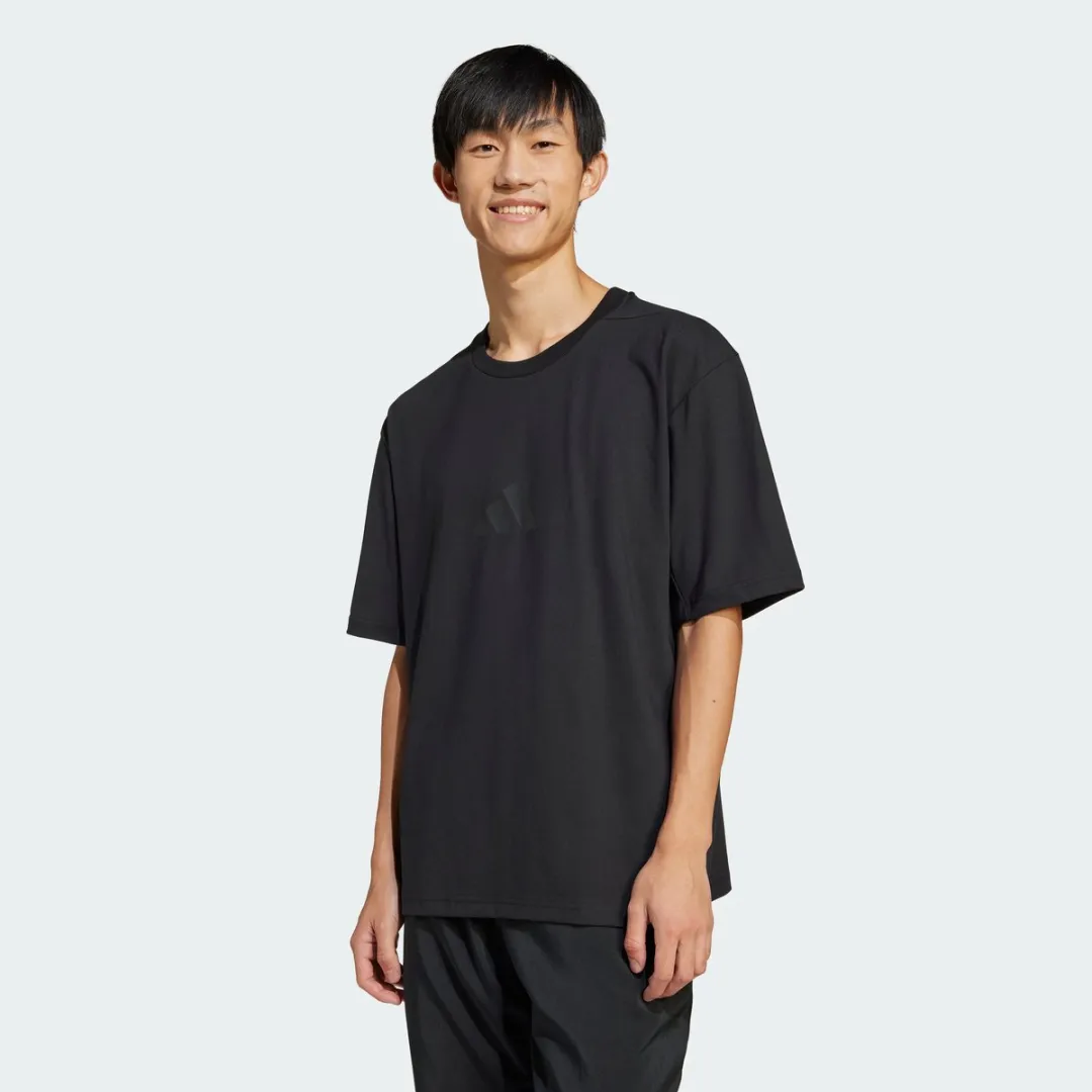 adidas Z.N.E. Loose-Fit T-shirt JJ1151 - Heren - Zwart