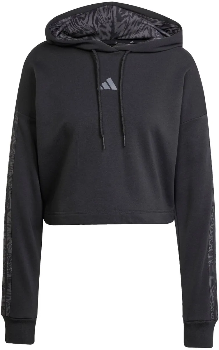 adidas Essentials 3 Stripes French Terry Hoodie JC6244 - Zwart XS