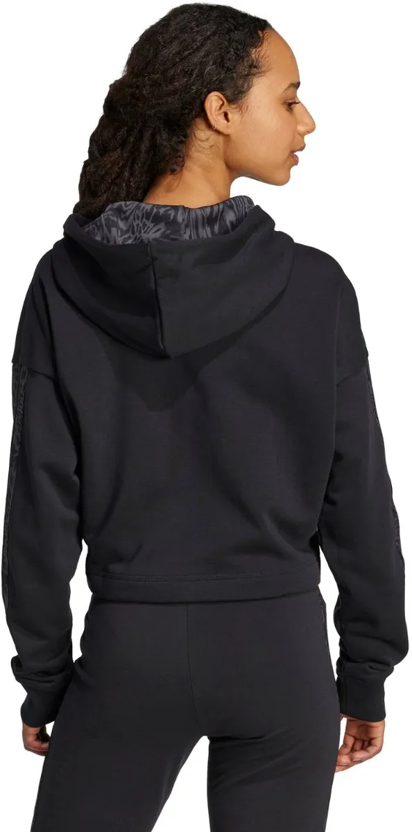 adidas Essentials 3 Stripes French Terry Hoodie JC6244 - Zwart XS