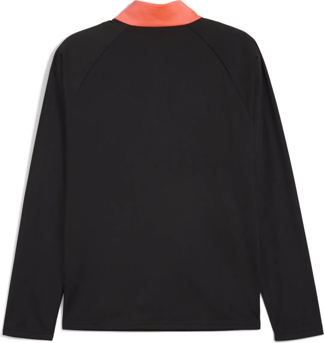 PUMA IndividualLIGA 1/4 Zip Top Heren - XL - PUMA Black-Heat Fire
