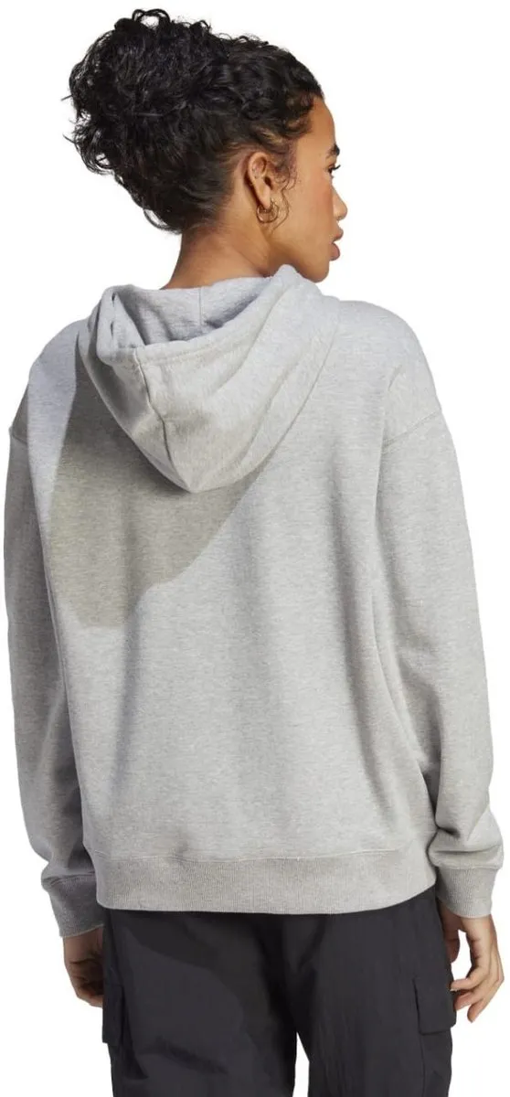 Adidas Essentials Big Logo Oversized Hoodie - Grijs L