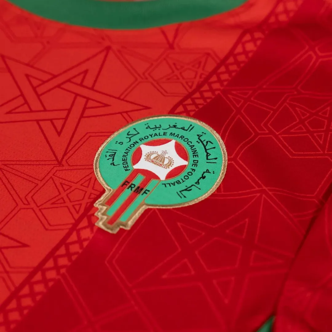 PUMA Marokko Thuisshirt 2024/2026 - Junior - 164 - Rood/Groen/Wit