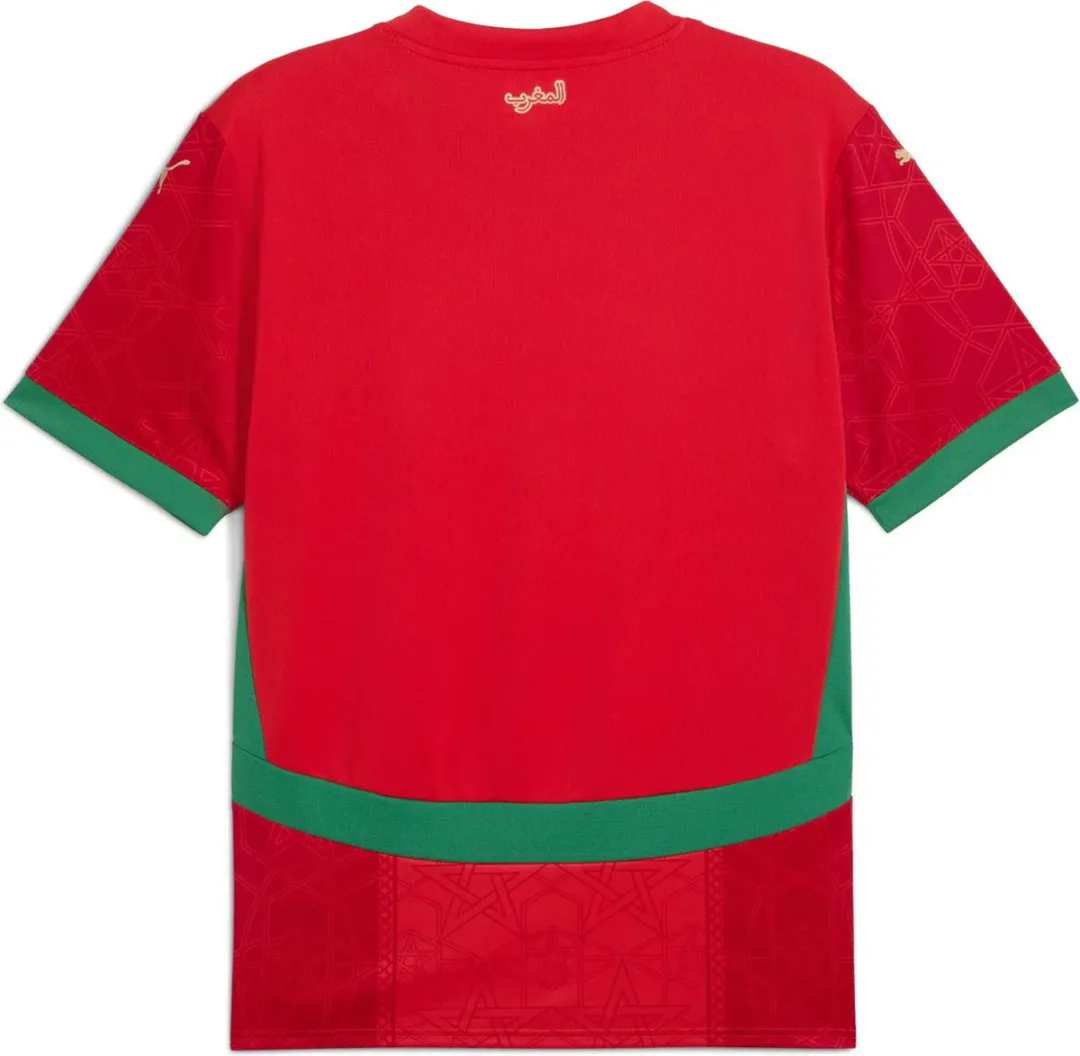 PUMA Marokko Thuisshirt 2024/2026 - Junior - 164 - Rood/Groen/Wit